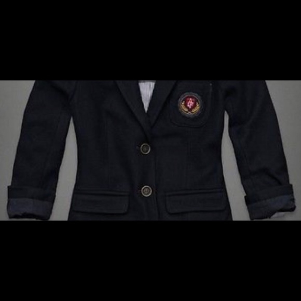 Abercrombie & Fitch Navy Blue Blazer